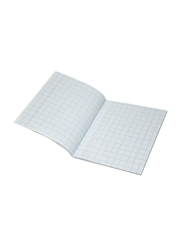FIS FSEBSQ15100N Exercise Books 15 mm Square with Left Margin, 100 Pages, 12-Piece
