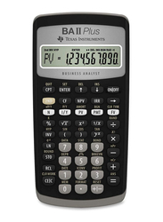 Texas Instruments BAIIPLUS 10-Digit Financial Calculator, Black