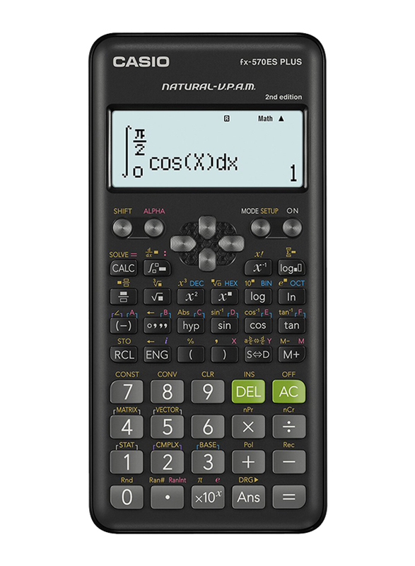 Casio FX-570ES Plus 2nd Edition Scientific Calculator, Black