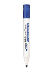 Faber-Castell 10-Piece Refillable White Board Marker, W20, Blue