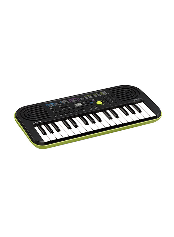 

Casio SA-46 Mini Instrument Music Keyboard, 32 Keys, Black/Yellow