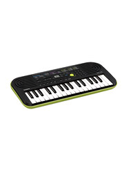 Casio SA-46 Mini Instrument Music Keyboard, 32 Keys, Black/Yellow