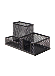 Metal Mesh Desk Organizer, Black