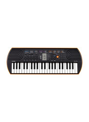 Casio SA-76 Keyboard, 44 Key Mini, Black/Orange