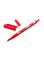 Pilot 12-Piece Extra Fine Twin Marker Set, Red