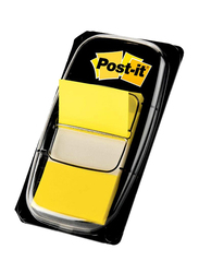 3M Post-it Index Sticky Notes, 25.4 x 43.2, 50 Flags, Yellow