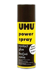 UHU Power Spray Contact Glue, 200ml, Yellow/Black