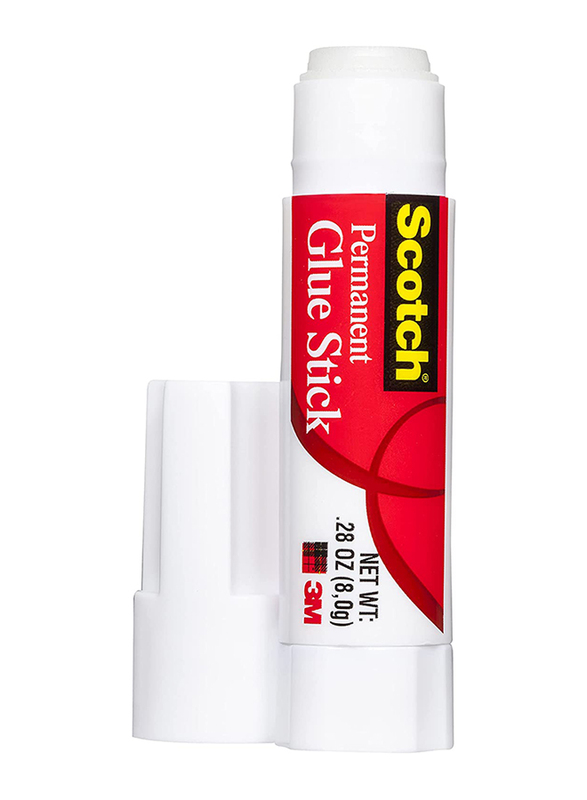 Scotch Glue Stick, 6008-30D, 8 gm, White