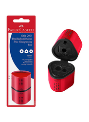 Faber-Castell Grip 2001 Trio Sharpener, Red