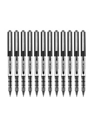 Uniball 12-Piece Nib Eye Micro Rollerball Pen Set, 0.5mm, 162545000, UB-150, Black