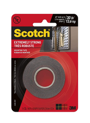 3M Scotch 3-Piece Extreme Mounting Tape, 1 x 60-Inch, Black