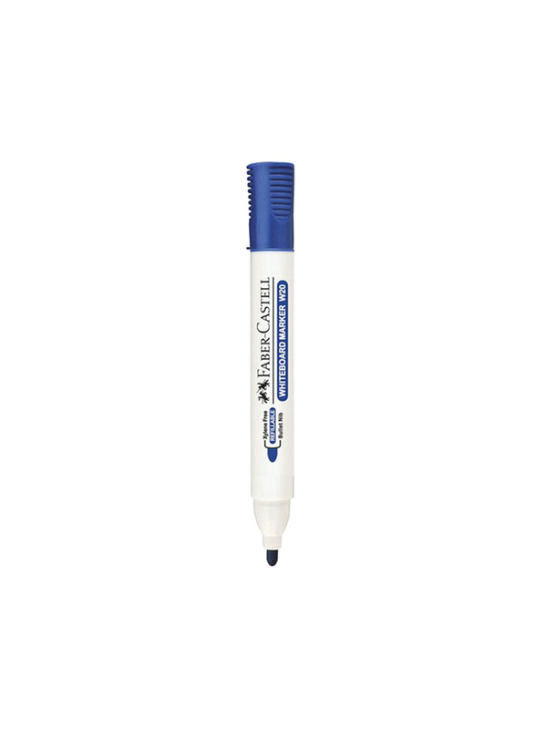 فابر كاستل مجموعة أقلام السبورة البيضاء W20، 10 قطع، أزرق