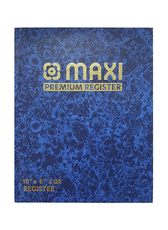Maxi Register Book, 96 Sheets, 60 GSM, Blue