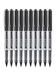Uniball 10-Piece Eye Micro Gel Ink Pen, 0.5mm, Ub-150, Black