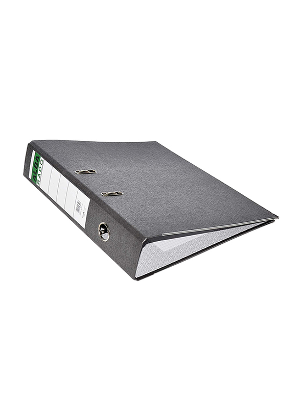 FIS Alba Rado Box File with Fixed Mechanism, 7.5cm Spine, 10-Piece, FSBFAL1475FIX10, Grey