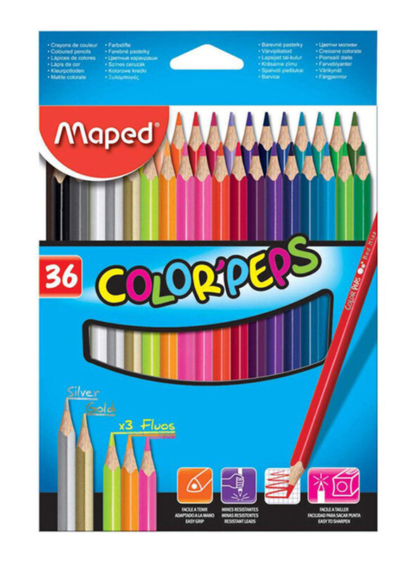 

Maped Color Peps Colour Pencil Set, 36 Pieces, Multicolour