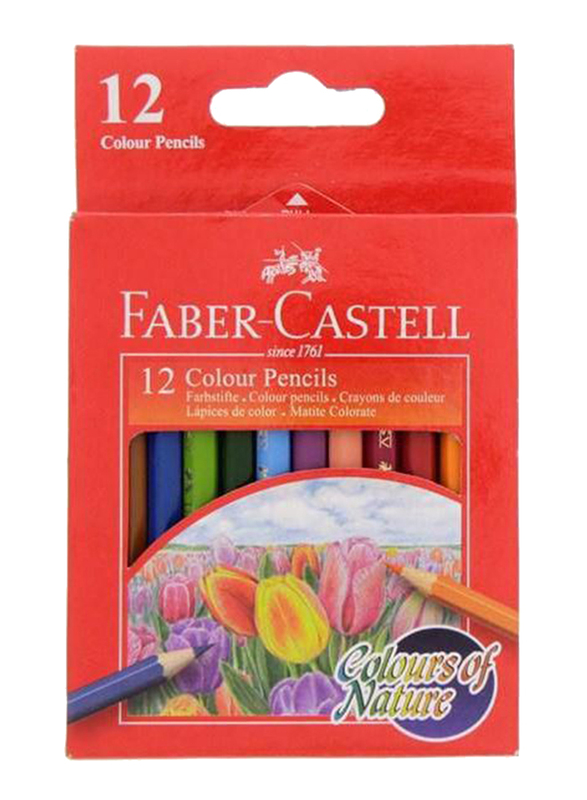 Faber-Castell 12-Piece Color Pencil Set, Multicolour