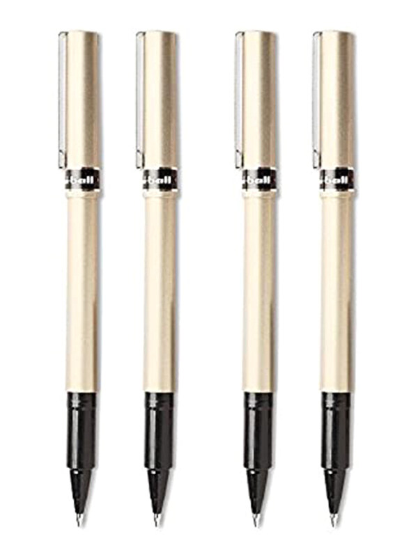 

Uniball 4-Piece Fine Deluxe Roller Pens Set, Black