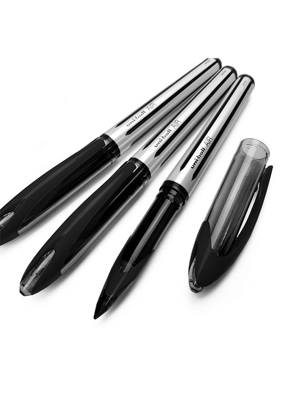 Uniball 12-Piece Air Medium Rollerball Pen Set, 0.7mm, Black