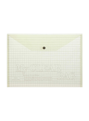 My Clear Bag File Folder, 12 Pieces, Yellow