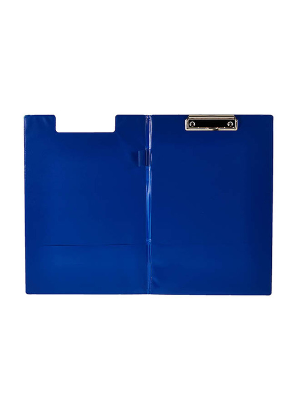 Maxi Polypropylene Double Foolscap Clip Board, Blue