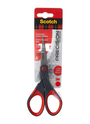 Scotch Precision Scissor, 6-Inches, AMZ3653, Grey/Red