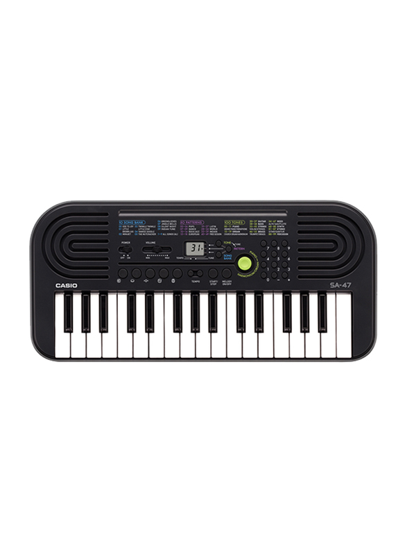 Casio Mini Instrument Music Keyboard, 32 Keys, SA47, Black