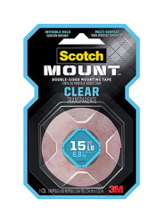 Scotch Mount Heavy Duty Double-Sided Mounting Tape, 3M, 410H, Clear