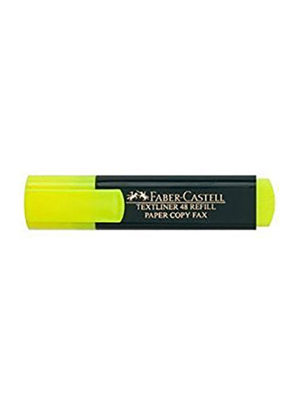 Faber-Castell 1548 Textliner Highlighter, 10 Pieces, Yellow