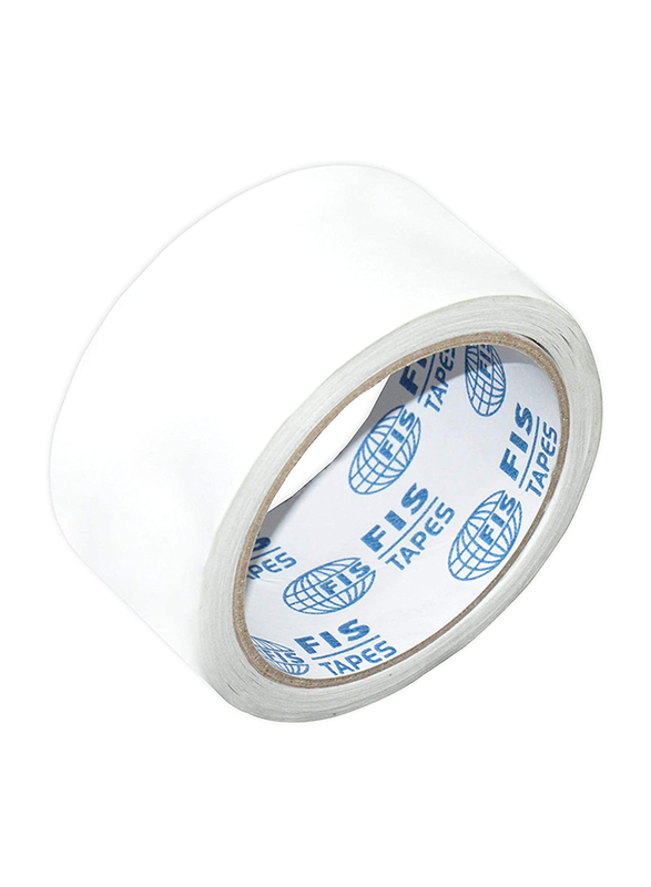 FIS Double Sided Tape, 2 Inch x 15 Yards, FSTA2X15DS, White