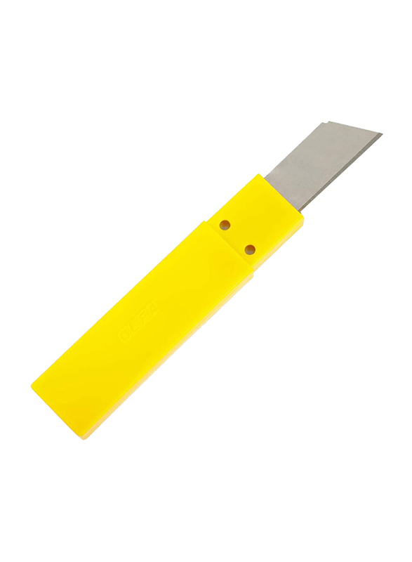 Olfa LB-10 18mm Cutter Spare Blade, 10 Pieces, Yellow