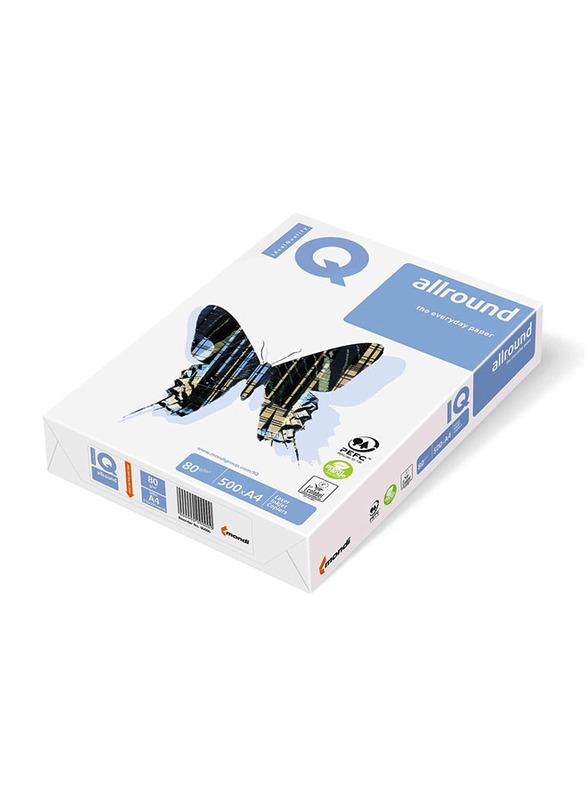 Quick Office IQ Allround Photographic Paper, 5 x 500 Sheets, 80 GSM, A4 Size, White