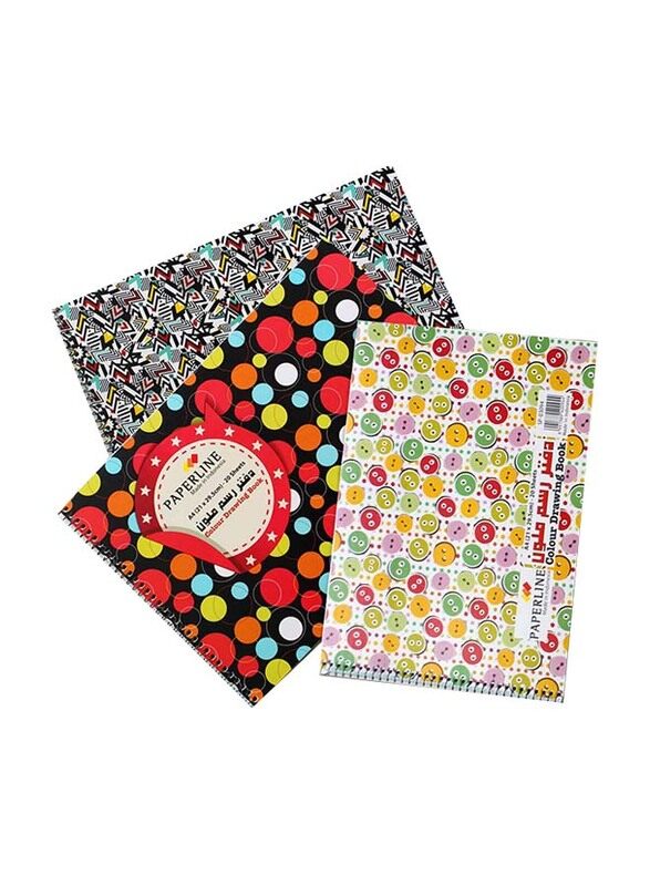 

Paperline Colour Drawing Book, 21 x 29.5cm, 20 Sheet, Multicolour