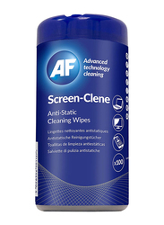 AF Screen Clean Wipes for Mobiles/Tablets, 100 Pieces, White