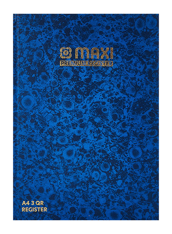 Maxi Register Book, 144 Sheets, 60 GSM, Blue