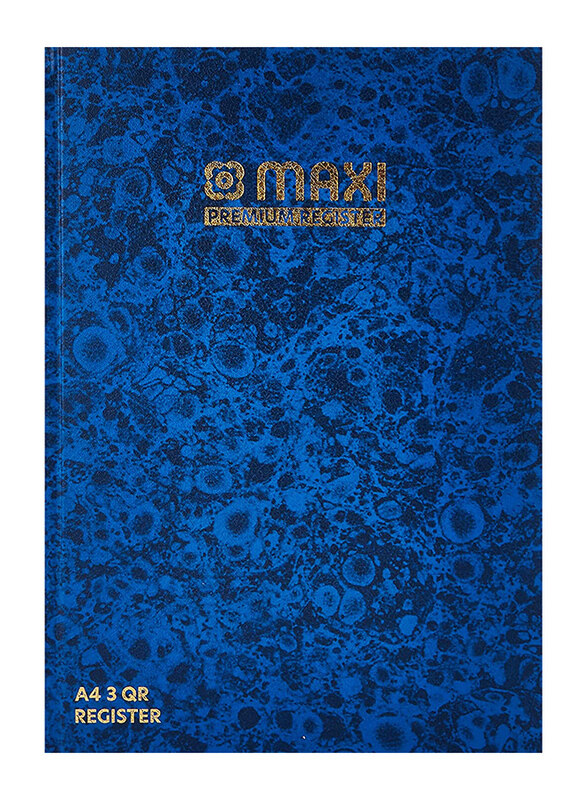 

Maxi Register Book, 144 Sheets, 60 GSM, Blue