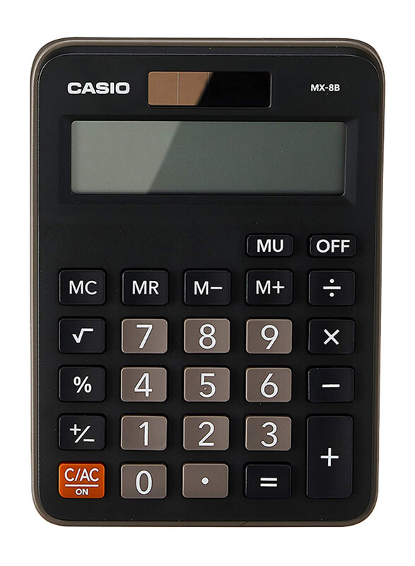 Casio MX-8B Value Series Desk Top/Compact Desk Type Calculator, Black