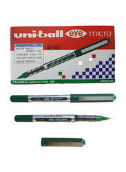 Uniball 12-Piece Eye Micro Rollerball Pen Set, 0.5mm, Green