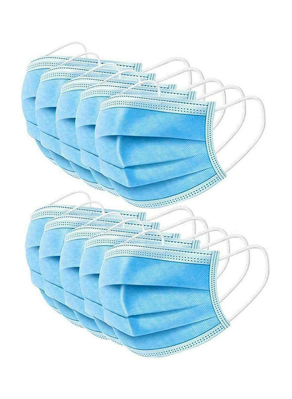 BeAcien 3Ply Industrial Breathable Ear loop Disposable Face Mask, 50 Pieces