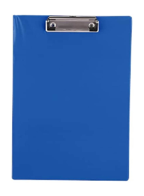 Maxi Polypropylene Butterfly Single Foolscap Clip Board, Blue