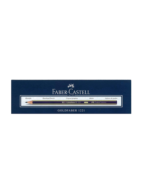 Faber-Castell 12-Piece Goldfaber 1221 Pencil Set, Blue