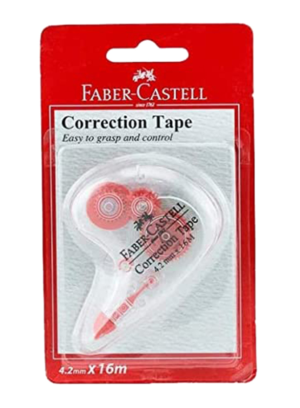 Faber-Castell Correction Tape, 4.2mm x 16m, White