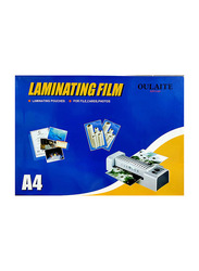 Fellowes A4 Glossy Laminating Pouches, 125 Micron, 100 sheets, Transparent