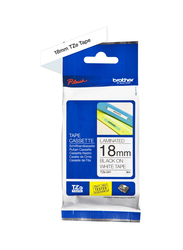 Brother Laminated Tape, 18mm, TZE-241, Black on White