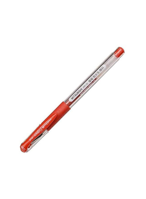 Uniball 12-Piece Signo DX Roller Pen Set, 0.7mm, UM151, Red