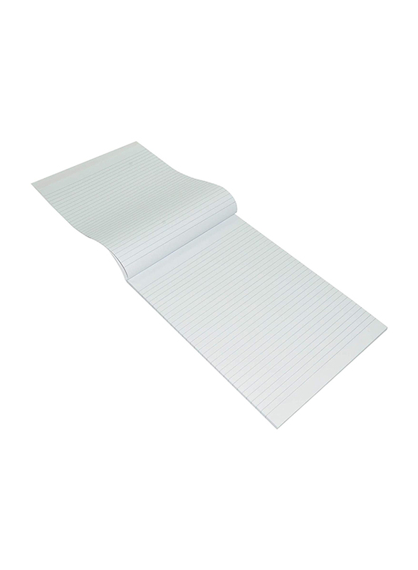 FIS International Single Ruled Writing Pad, 10 x 80 Sheets, A4 Size, White