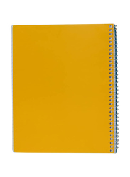Maxi Spiral Bound Polypropylene Notebook, 21.59 x 27.94cm, 80 Sheets, 70GSM, A4 Size, Multicolour
