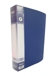 Maxi Display Book, 100 Pockets, Blue