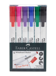 Faber-Castell 6-Piece Whiteboard Slim Wallet Marker Set, Multicolour