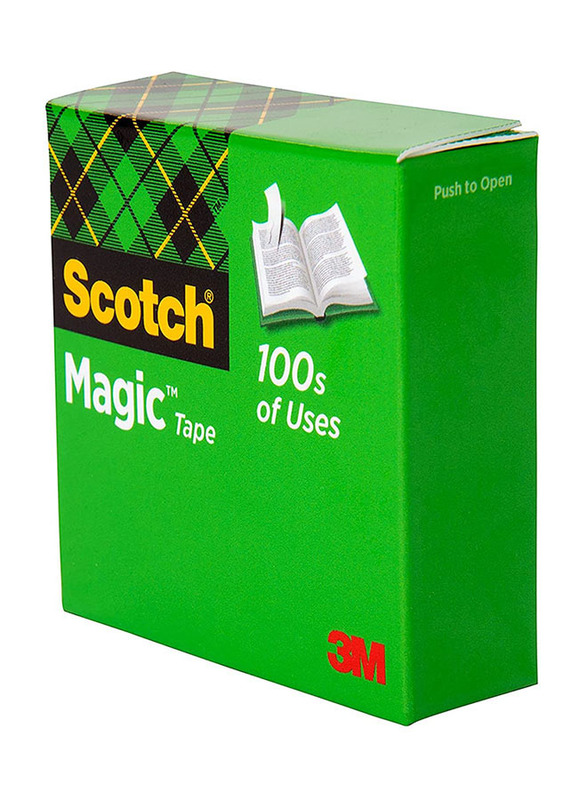 Scotch Invisible Magic Tape, 1 x 1296 inch, Transparent